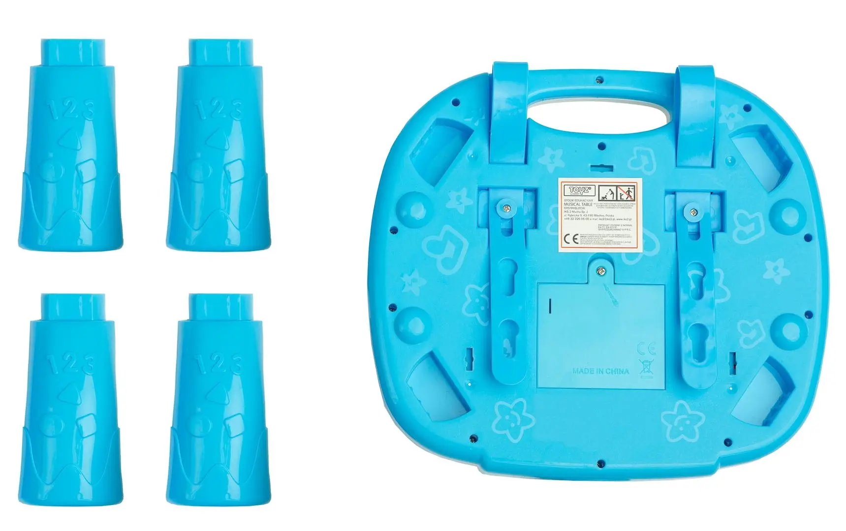 Masuta interactiva Toyz by Caretero Musical Table (Blue/White) - 5