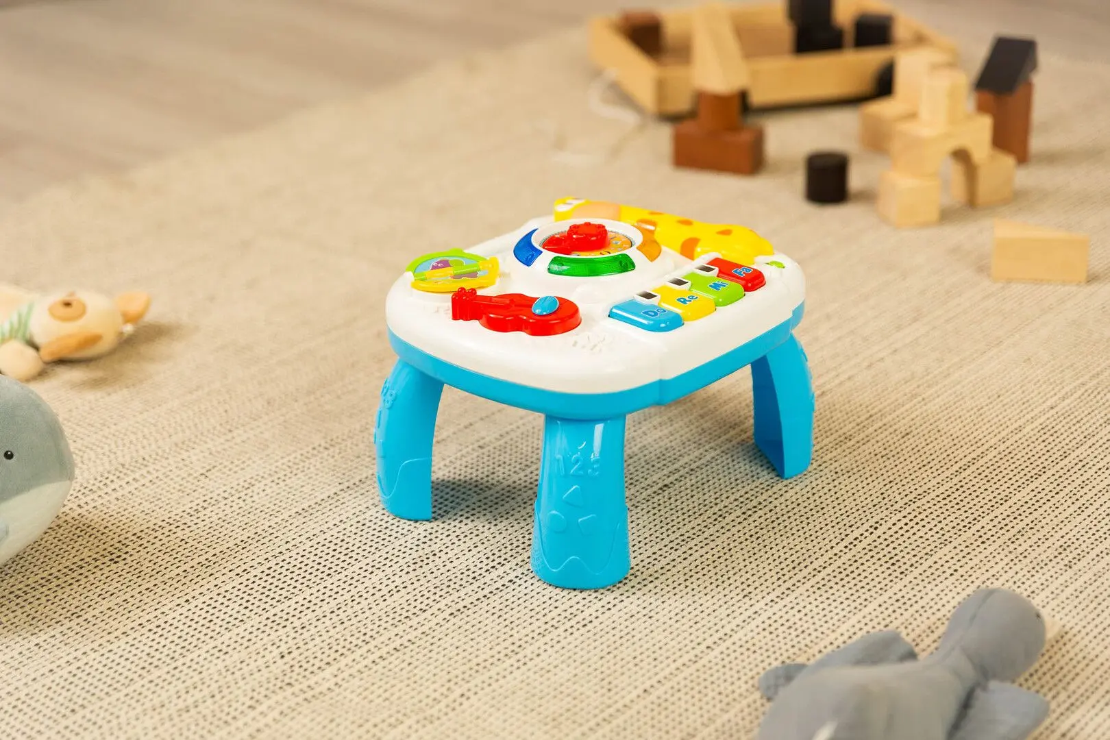 Masuta interactiva Toyz by Caretero Musical Table (Blue/White) - 7
