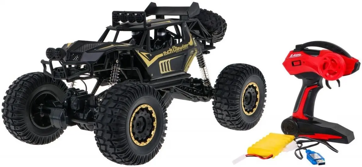 Masina cu telecomanda Die Cast Metal Rock Crawler 1:8 ZRC.2028.CZ (Black)