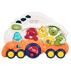 Jucarie interactiva Fan Sheng Da Animal Train 93841 (White/Orange)