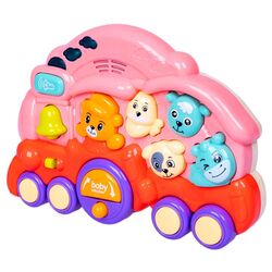 Jucarie interactiva Fan Sheng Da Baby Animal Train 85116 (Pink/Purple) Thumb