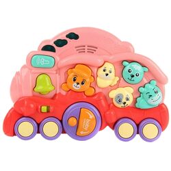 Jucarie interactiva Fan Sheng Da Baby Animal Train 85116 (Pink/Purple)