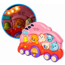 Jucarie interactiva Fan Sheng Da Baby Animal Train 85116 (Pink/Purple) Thumb