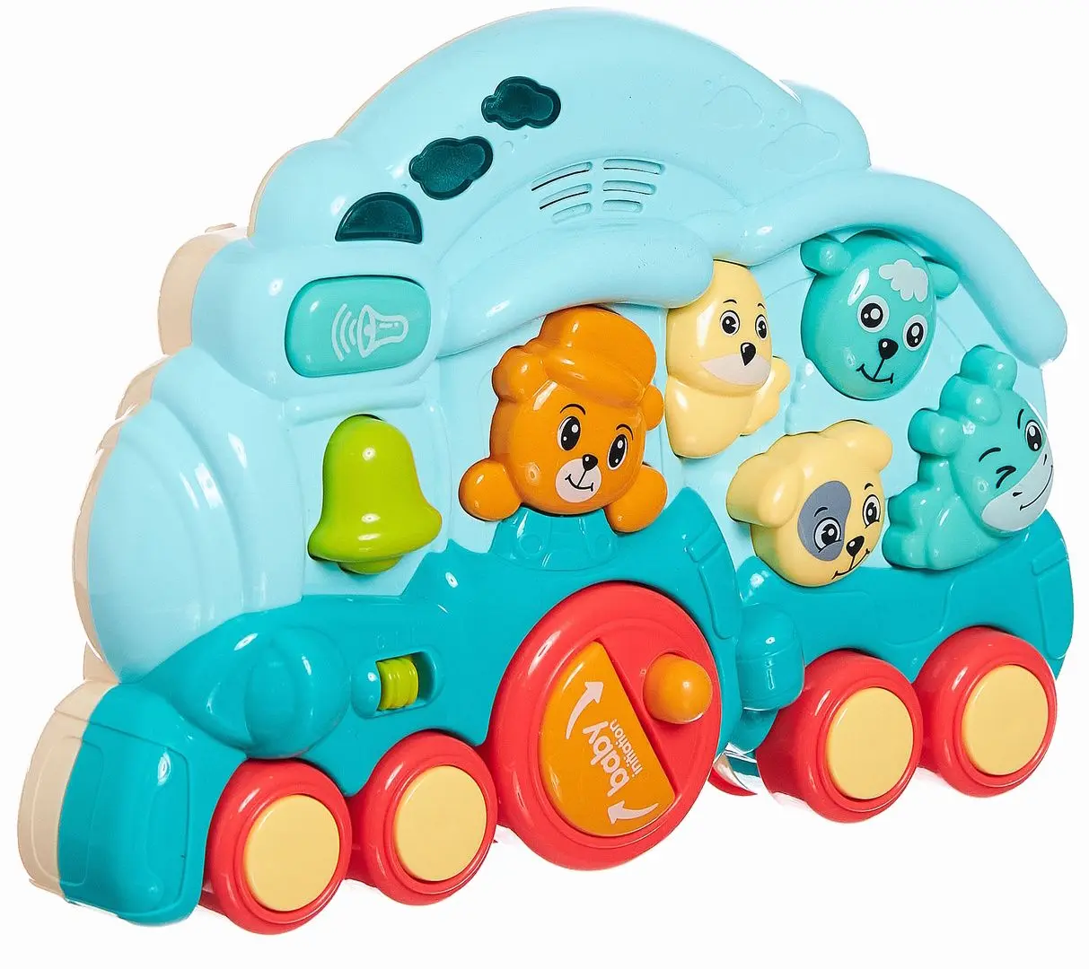 Интерактивная игрушка Fan Sheng Da Baby Animal Train 85123 (Turquoise/Pink)