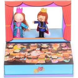 Teatru de papusi Fiesta Crafts Pop-Up Theatre Production (Blue)