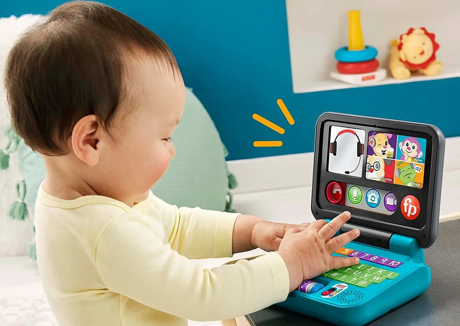 Развивающая игрушка Fisher-Price Laptop HHH05 (Blue/Grey)