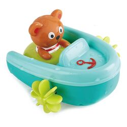 Jucarie de baie Hape Pull-back Boat E0217 (Turquoise)