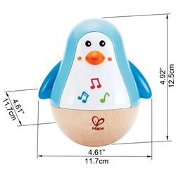 Jucărie muzicală Hape Penguin E0331 (Blue/Wood) Thumb
