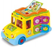 Jucarie interactiva Hola Toys Keep Me Busy School Bus (Yellow)