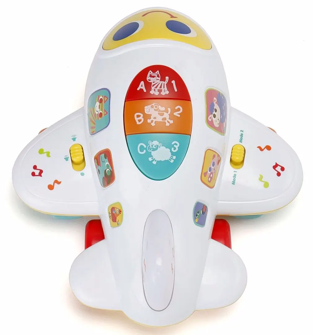 Jucarie interactiva Hola Toys Plane 6103 (White/Yellow)