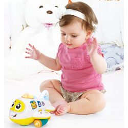 Jucarie interactiva Hola Toys Plane 6103 (White/Yellow) Thumb