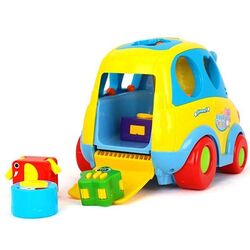 Jucarie interactiva Hola Toys Smart Bus 896 (Yellow/Blue) Thumb