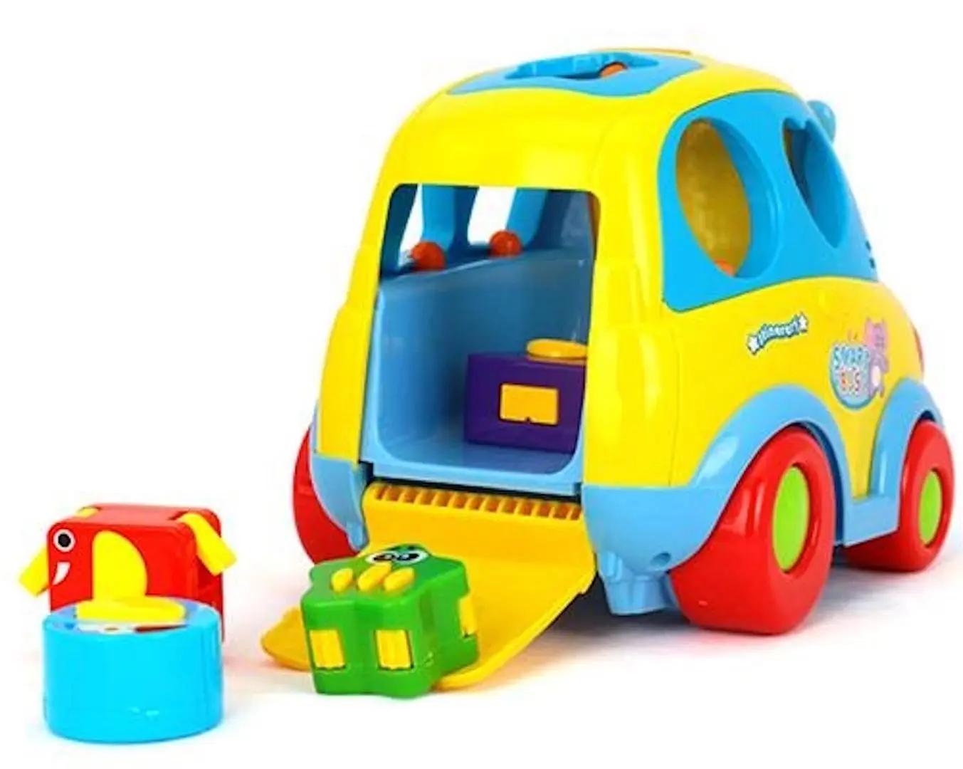 Jucarie interactiva Hola Toys Smart Bus 896 (Yellow/Blue) - 3