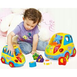 Jucarie interactiva Hola Toys Smart Bus 896 (Yellow/Blue) Thumb