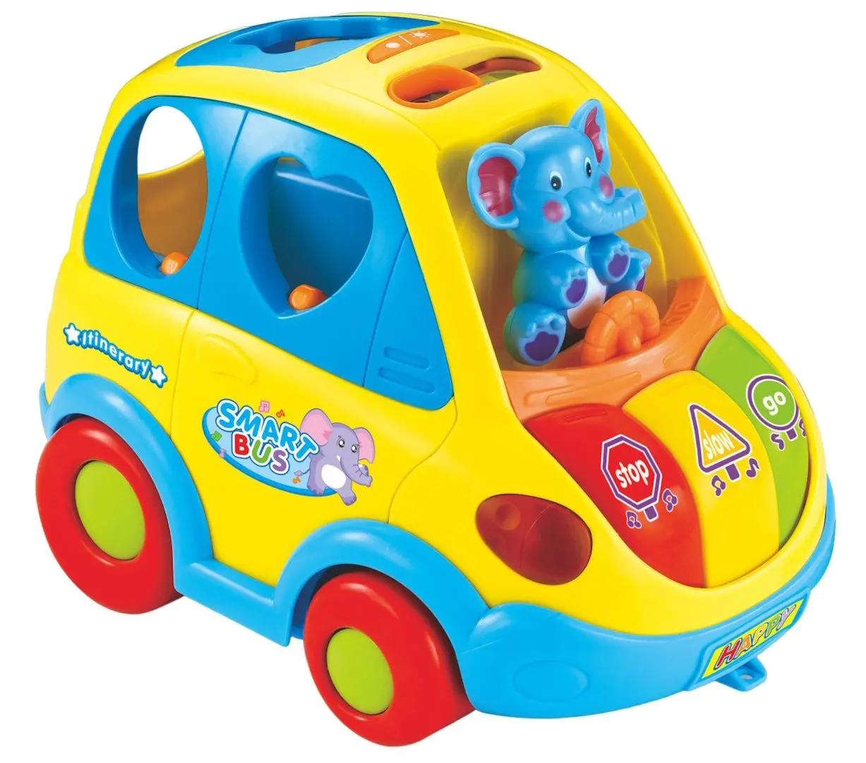 Jucarie interactiva Hola Toys Smart Bus 896 (Yellow/Blue)