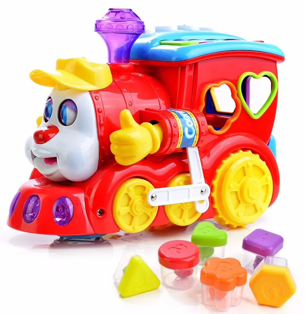 Jucarie interactiva Hola Toys Train 556 (Red/Blue)