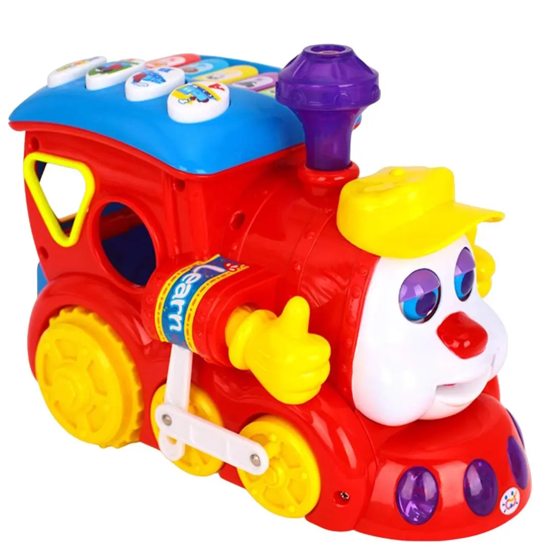Jucarie interactiva Hola Toys Train 556 (Red/Blue)