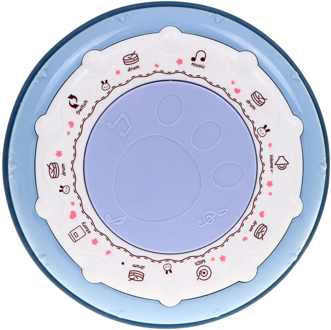 Барабан с микрофоном Ramiz Lu Hand Beat Drum ZIT.611 (Blue) - 2