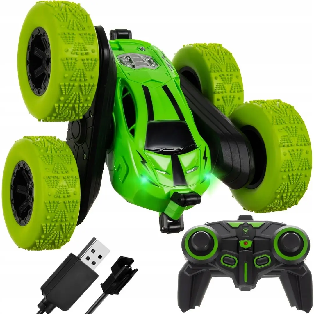 Masina cu telecomanda Kruzzel Car Acrobat 19889 (Green)