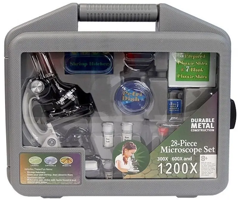 Детский микроскоп LeanToys 5427 (Black/White)