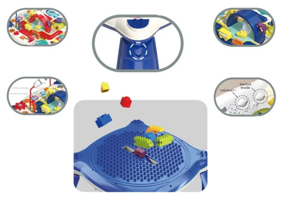 Интерактивный столик LeanToys Music Game Table 11664 (Blue)