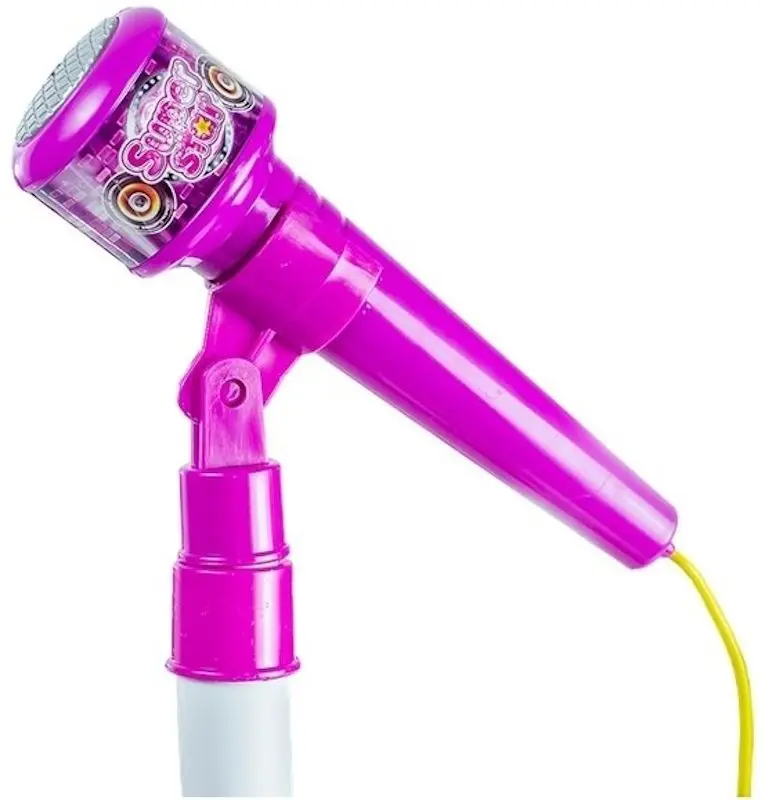 Microfon pentru copii LeanToys 3586 (Pink/White)