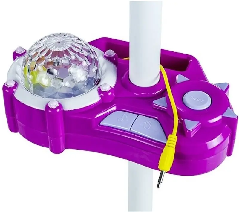 Microfon pentru copii LeanToys 3586 (Pink/White)