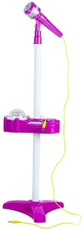 Microfon pentru copii LeanToys 3586 (Pink/White)