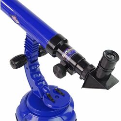 Set microscop + telescop LeanToys Telescope Explorer Set (Blue) Thumb