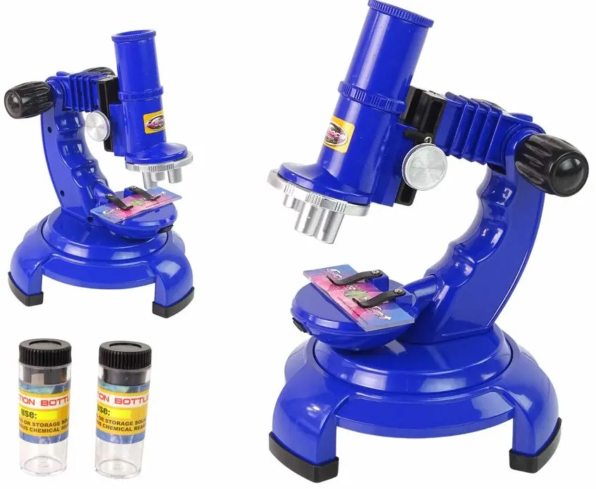 Set microscop + telescop LeanToys Telescope Explorer Set (Blue)