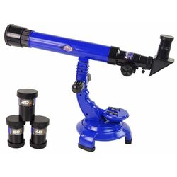 Set microscop + telescop LeanToys Telescope Explorer Set (Blue) Thumb