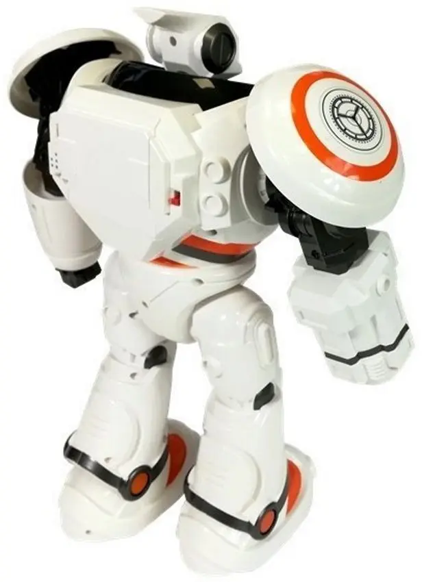 Robot cu telecomanda LeanToys 4487 (White/Black) - 3