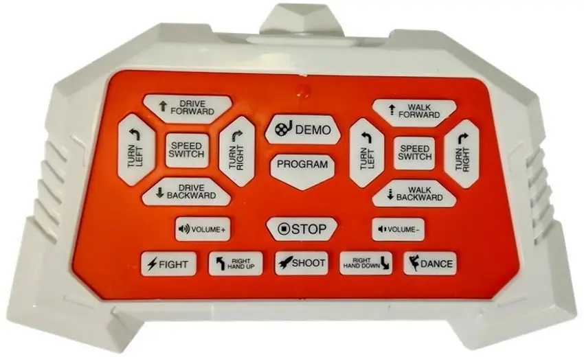 Robot cu telecomanda LeanToys 4487 (White/Black) - 5