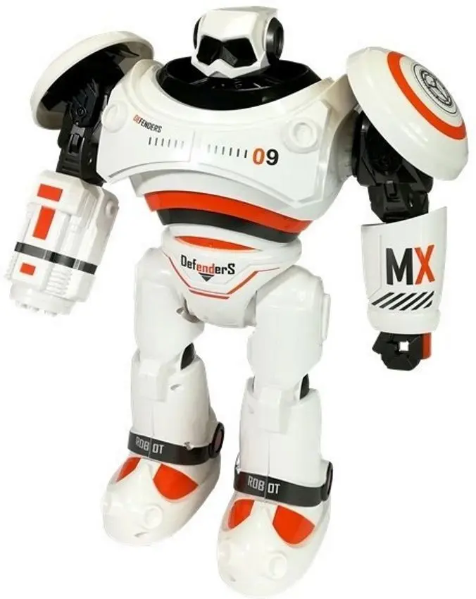 Robot cu telecomanda LeanToys 4487 (White/Black)