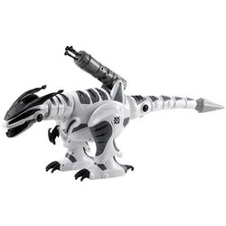 Robot cu telecomanda LeanToys Dinosaur 4551 (White/Black)
