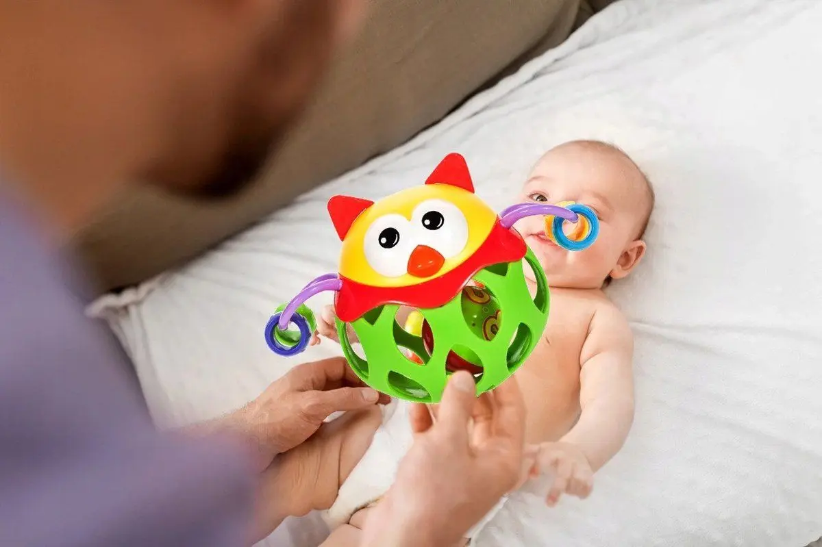 Прорезыватель-погремушка MalPlay ZA1283 (Green/Yellow) - 5