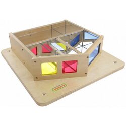 Jucarie interactiva de perete Masterkidz Mirrored Play House ME06523 (Wooden) Thumb