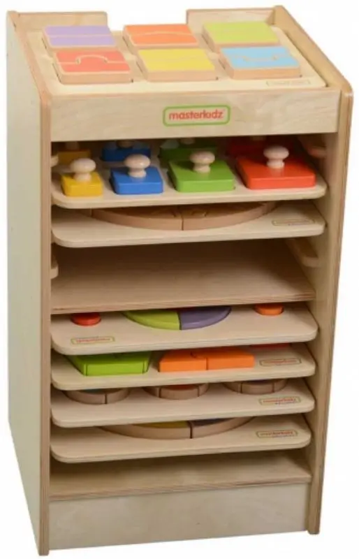 Шкаф с набором головоломок Masterkidz Storage Tower (Wood) - 5