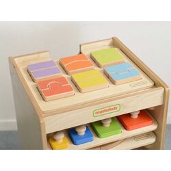 Шкаф с набором головоломок Masterkidz Storage Tower (Wood) Thumb