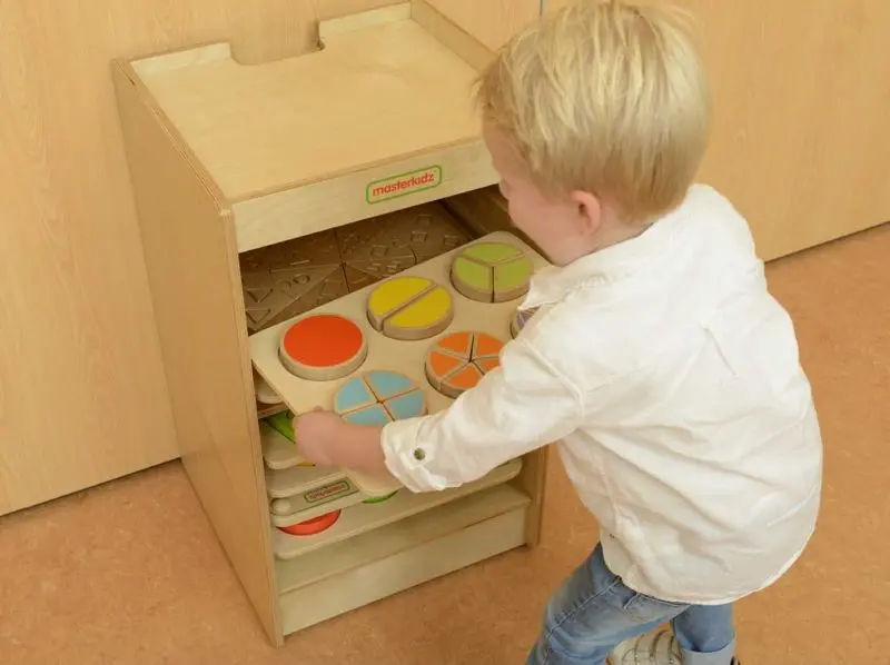 Шкаф с набором головоломок Masterkidz Storage Tower (Wood) - 2