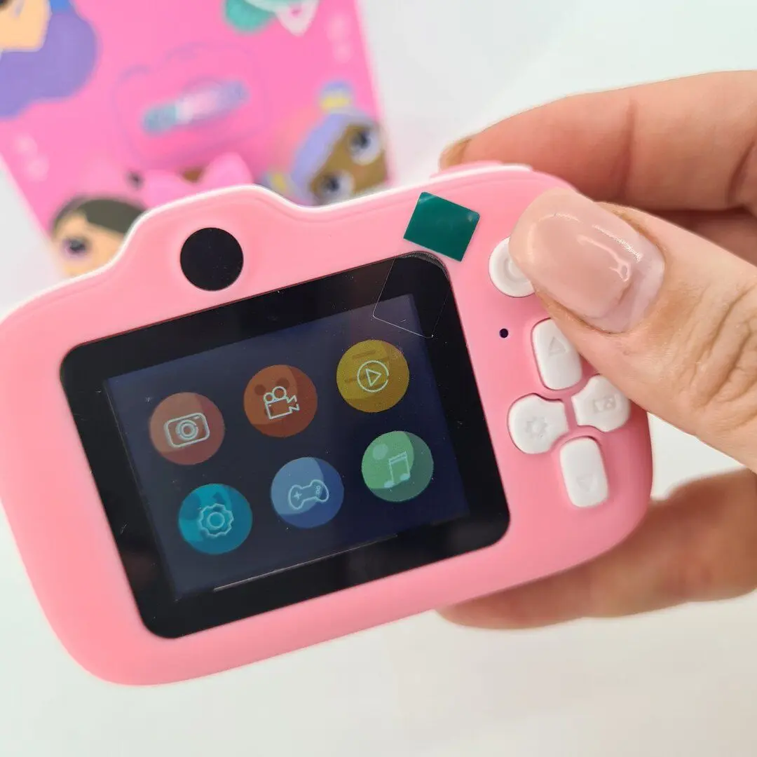 Детский фотоаппарат Children's fun Mini Camera X11 Girl (Pink/White) - 6