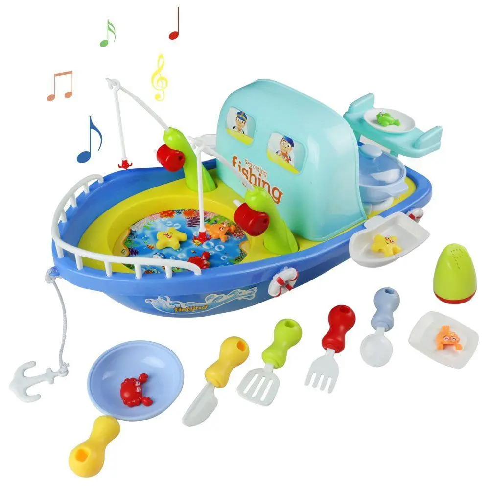 Jucarie interactiva Play Smart Fishing And Kitchen (Blue)