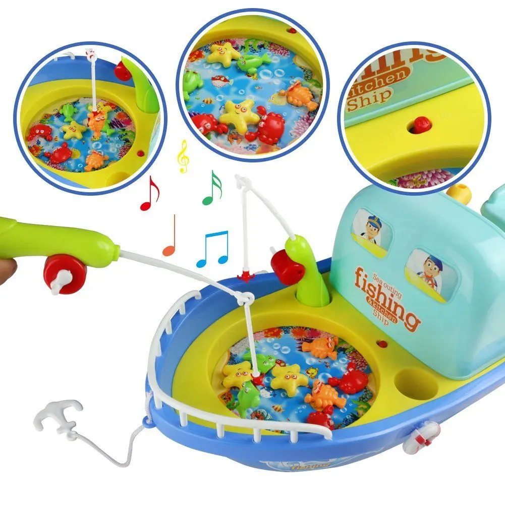 Jucarie interactiva Play Smart Fishing And Kitchen (Blue)