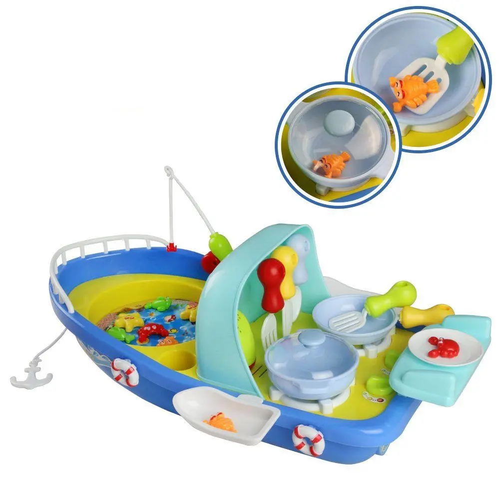 Jucarie interactiva Play Smart Fishing And Kitchen (Blue)