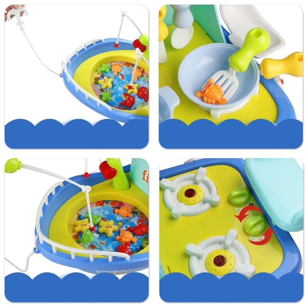 Jucarie interactiva Play Smart Fishing And Kitchen (Blue)