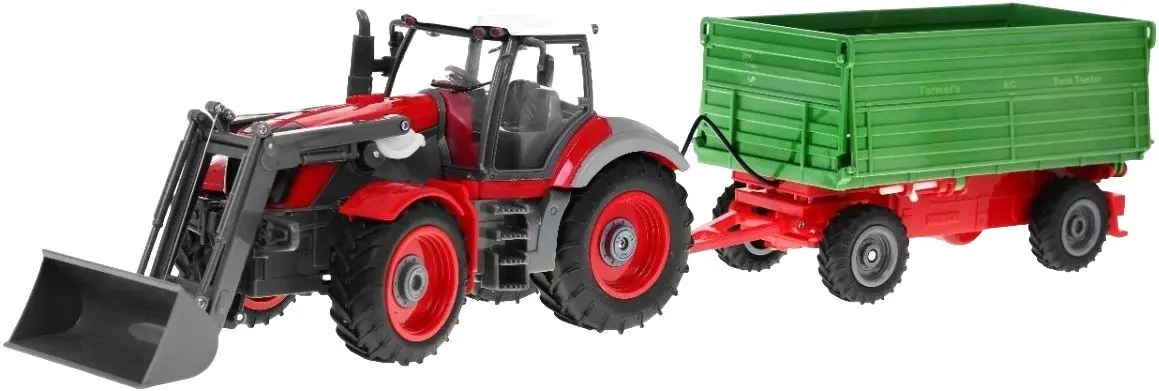 Tractor cu telecomanda Ramiz Farm Tractor Agrimotor Series (Green/Red)