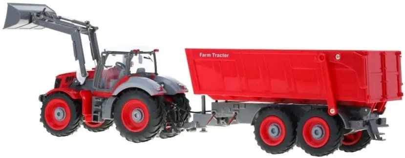 Tractor cu telecomanda Ramiz Farm Tractor Agrimotor Series (Red/Grey)
