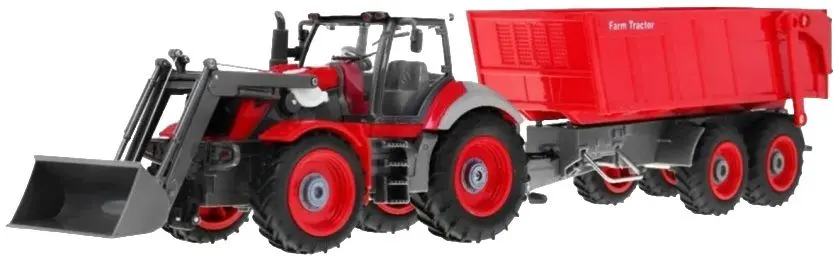 Tractor cu telecomanda Ramiz Farm Tractor Agrimotor Series (Red/Grey)