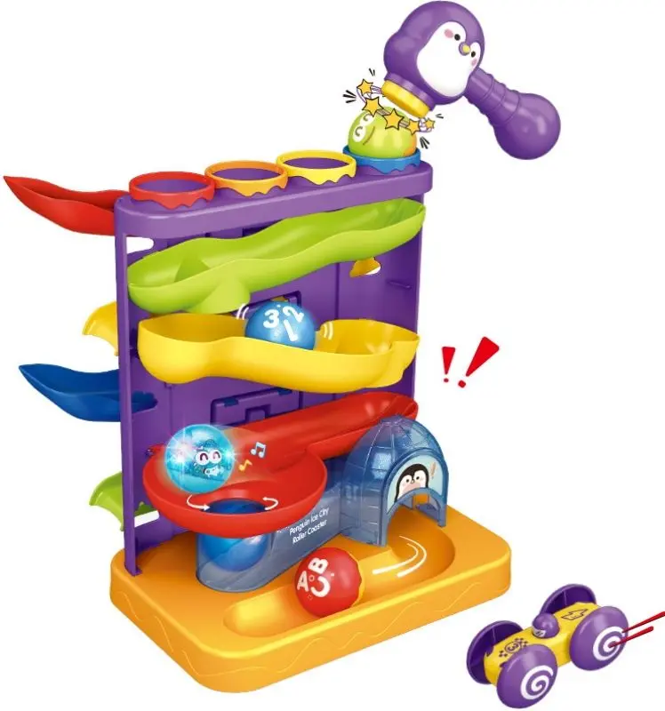 Интерактивная игрушка Woopie Penguin Ice City Roller Coaster (Multicolor)