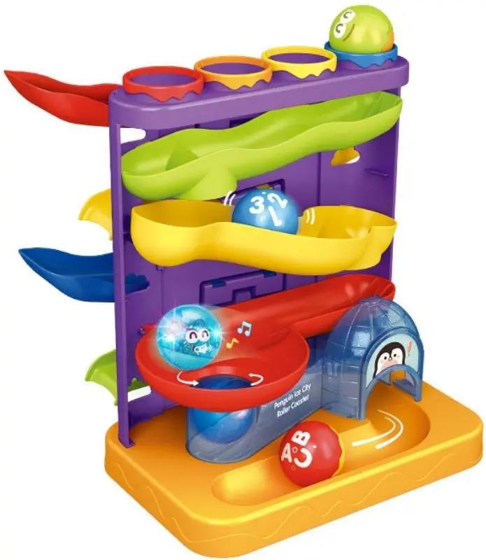 Интерактивная игрушка Woopie Penguin Ice City Roller Coaster (Multicolor)